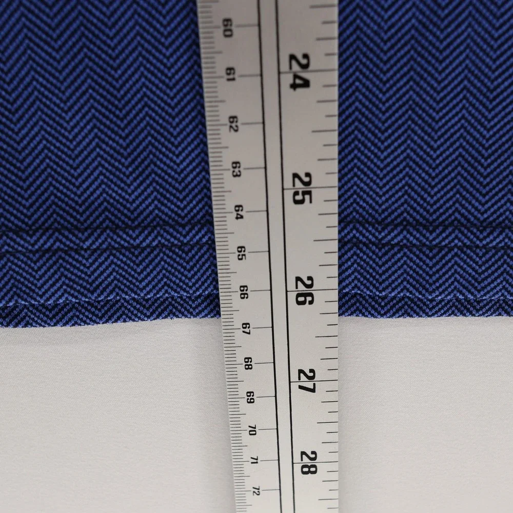 RLX Ralph Lauren Mens Blue Herringbone Quarter Zip Pullover Jacket Size Medium - Picture 9 of 10